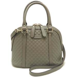 GUCCI Micro Guccissima 449654 Handbag in Grey Leather, Women's, Outlet, Item ...